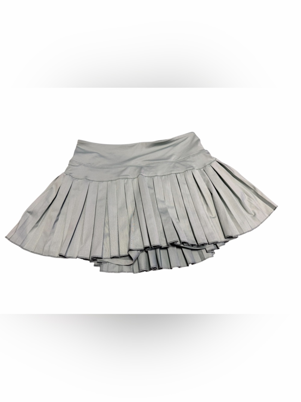 Goldhinge Pleated Mini Skirt in Light Green